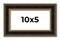 Panoramic Ornate Brown Picture Frame - UV Acrylic, Foam Board Backing, Hanging Hardware